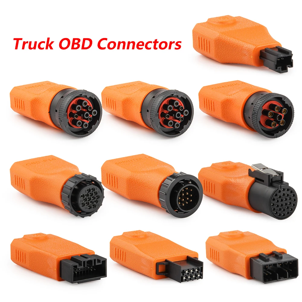 Truck OBD2 Adapter For NEXPEAK K2 K3 OBD2 Connector Extension Cables Car Diagnostic OBD2 Connector For ISUZU, BENZ, IVECO, VOLVO