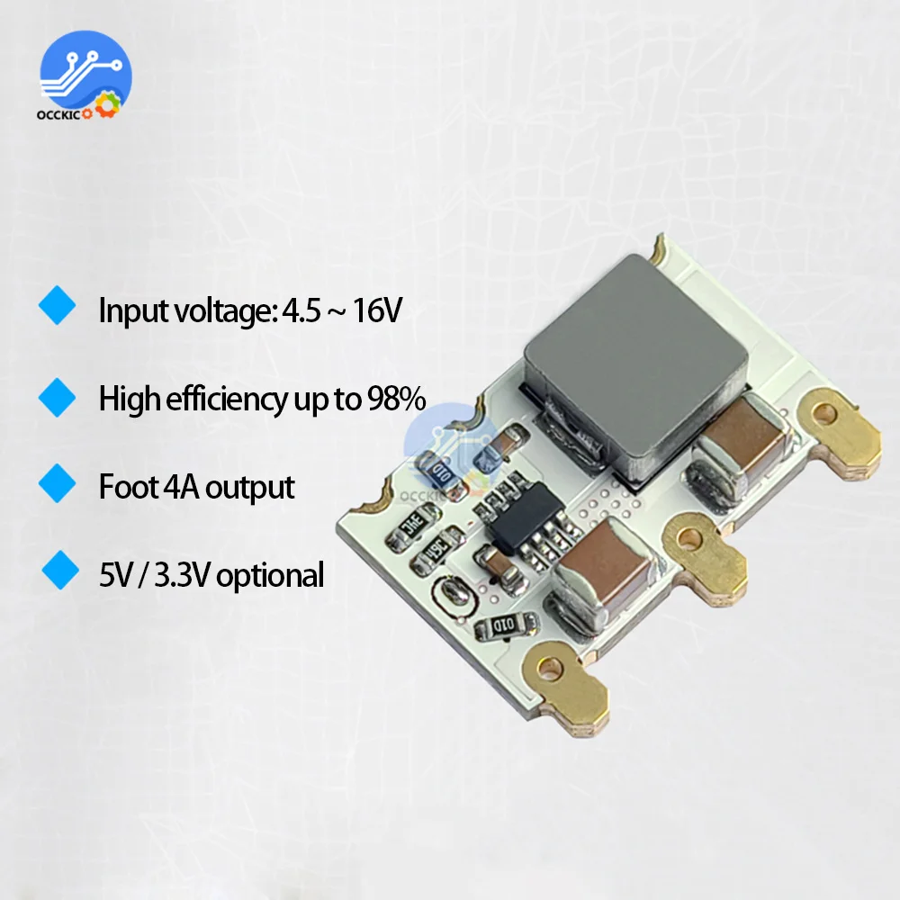 Mini DC-DC 9V/12V do 5V 4A obniżanie mocy moduł zasilający przetwornica napięcia wydajność konwersji regulowana 98%