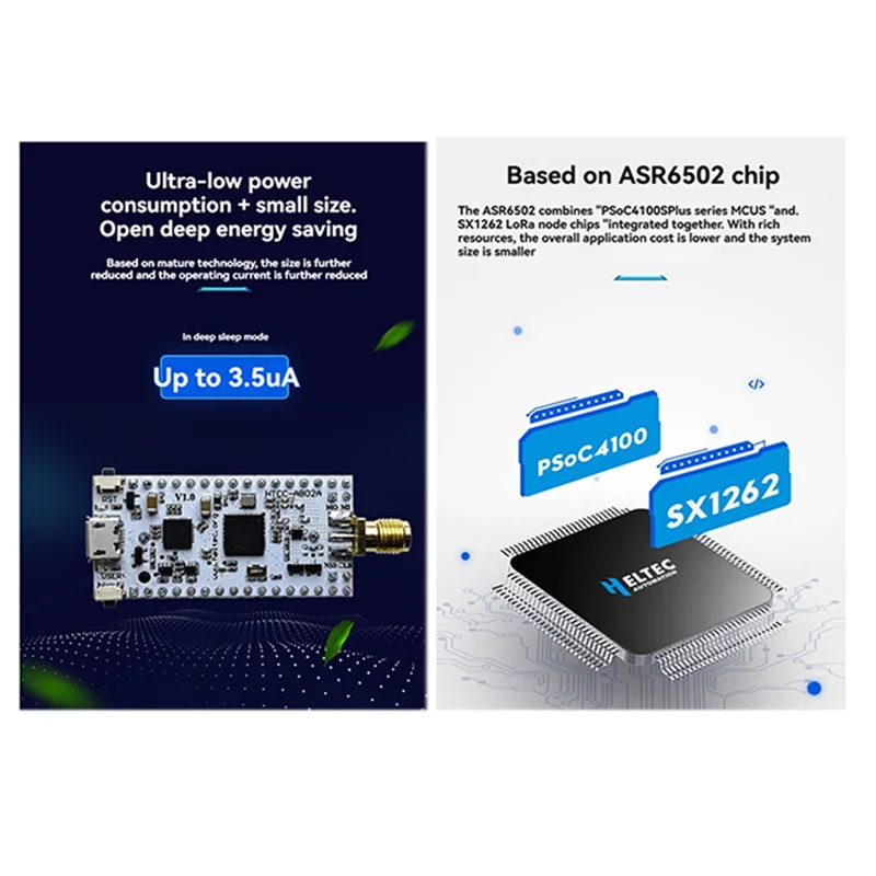 SQPP-Cubecell Lora Node ASR6502 Аксессуар IOT с антенной Чехол для батареи 1/2AA для Arduino Lorawan Применение 433 МГц