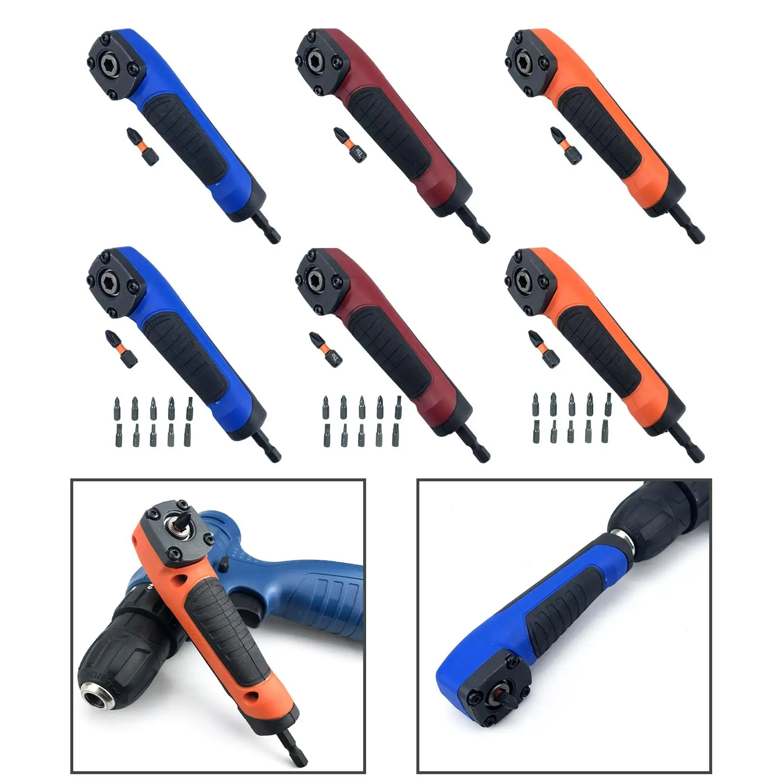 

Right Angle Adapter with Drill for Hardware Maintenance and Repair