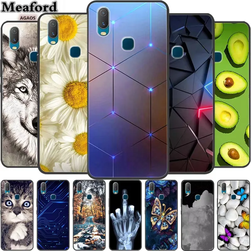 حافظة لهاتف فيفو Y11 2019 مقاس 6.35 بوصة حافظة لهاتف فيفو 1906 2019 بوصة حافظة لهاتف فيفو فيفو11 ضد الصدمات وولف كوك #1