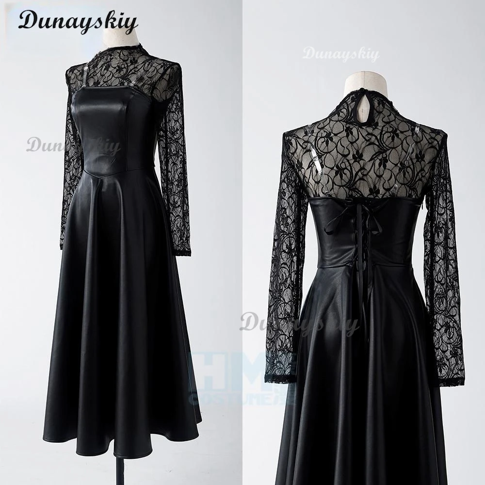 Ms. Osaragi Cosplay Anime Sakamoto Days the Order Member Osaragi Black PU Dress Roleplay Girls Outfit Halloween Party Customized