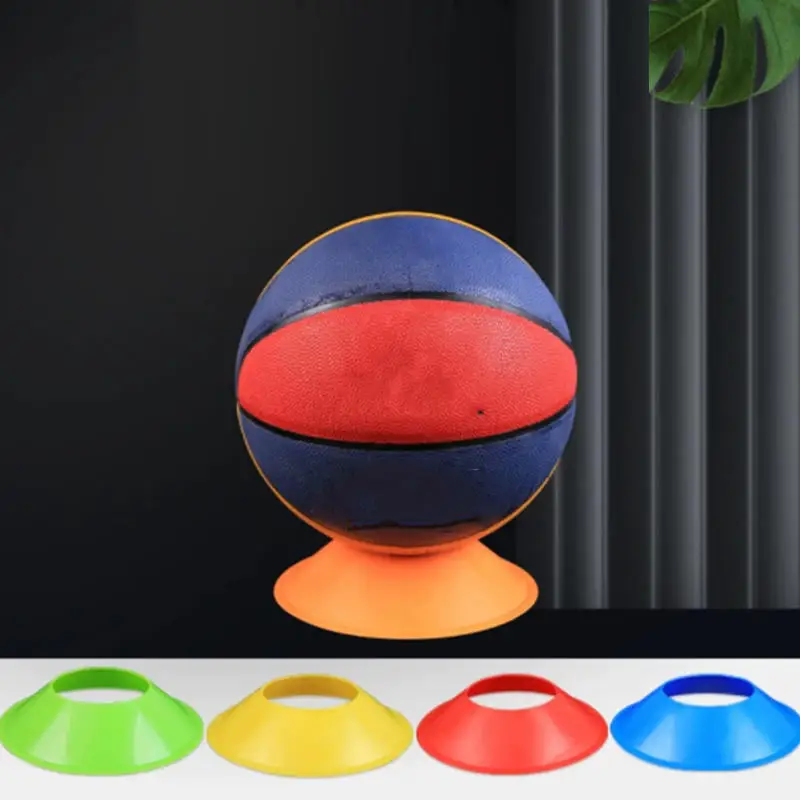 Ball Holder Volleyball Basketball Logo Disc Thickened Large Mouth Football Training Obstacles Ball Storage Base and Display Rack