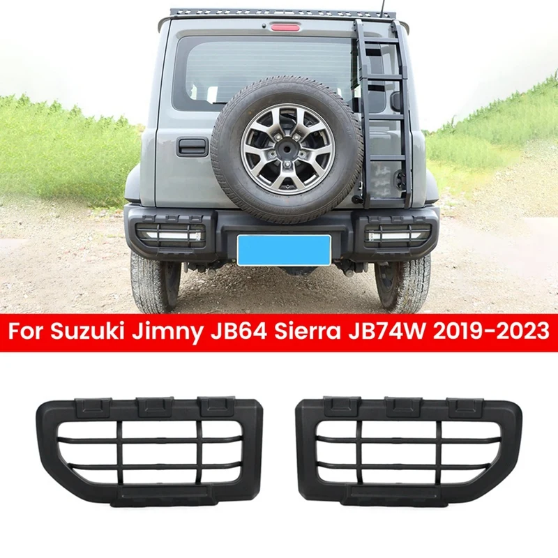 2Pcs Car Rear Fog Light Cover Accessories For Suzuki Jimny JB64 Sierra JB74W 2019-2023 Rear Taillight Protective Cover