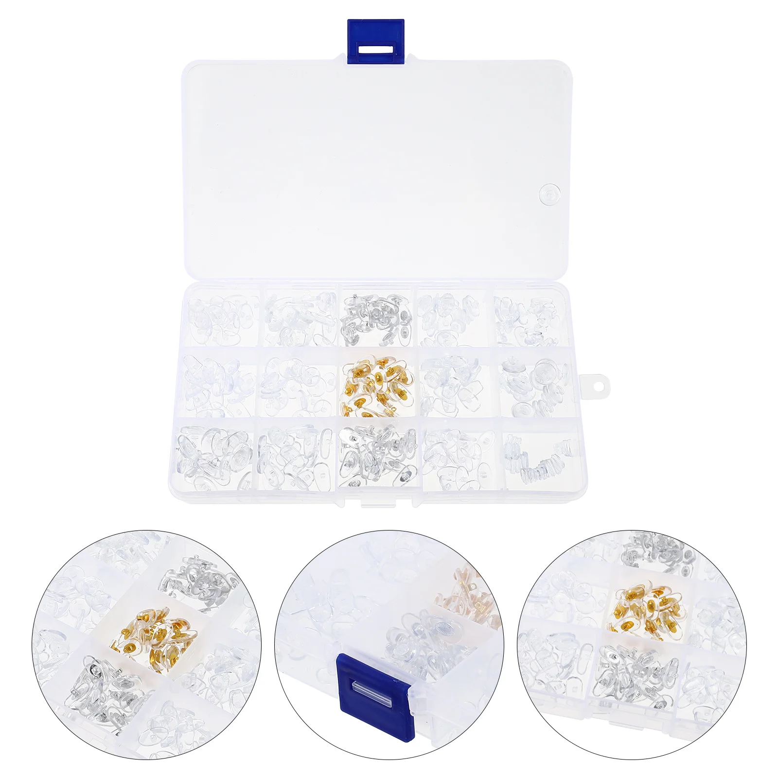 

Glasses Repair Tool Kit Multipurpose Eyewear Nose Pads Soft Pvc Replacement For Eyeglasses Sunglasses Plastic Frames