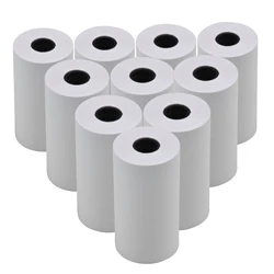 10pcs White Blank Thermal Paper Roll 57x30mm Photo Picture Receipt Memo Printing Compatible Pocket Printer Instant Photo Printer