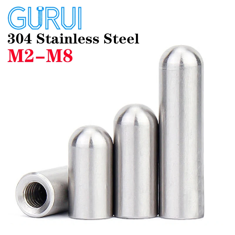 M2 M2.5 M3 M4 M5 M6 M8 304 Stainless Steel Internal Thread Cylindrical Pin Internal Tooth Positioning Cylinder Location Dowel