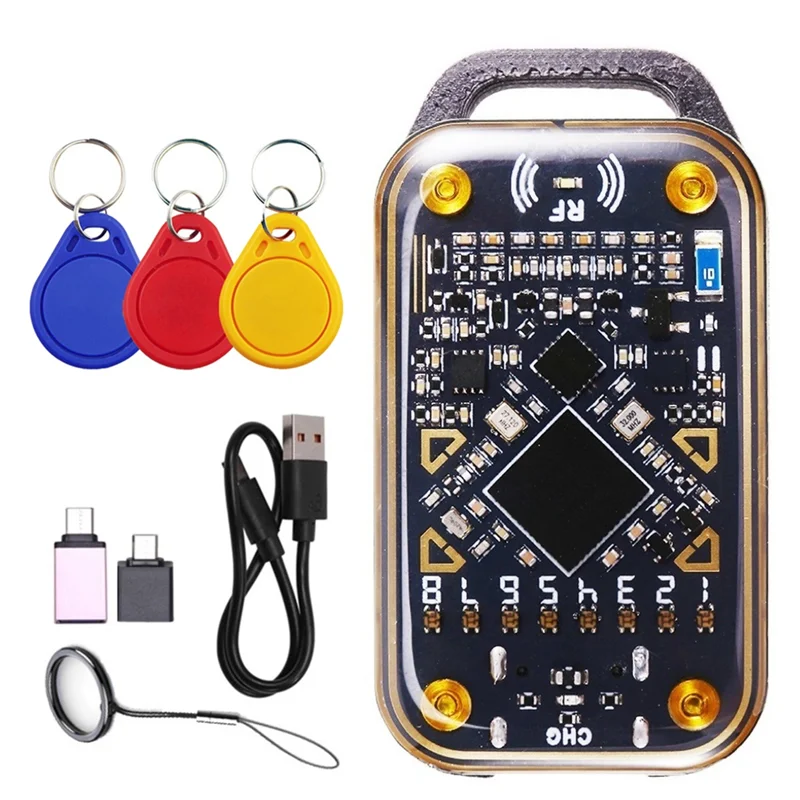 【new-a09r-】カメレオンウルトラrfidスマートチップリーダーnfcデュプリケーター125k-1356mhz-id-icカードエミュレーター-デコード-3xuidキーチェーン