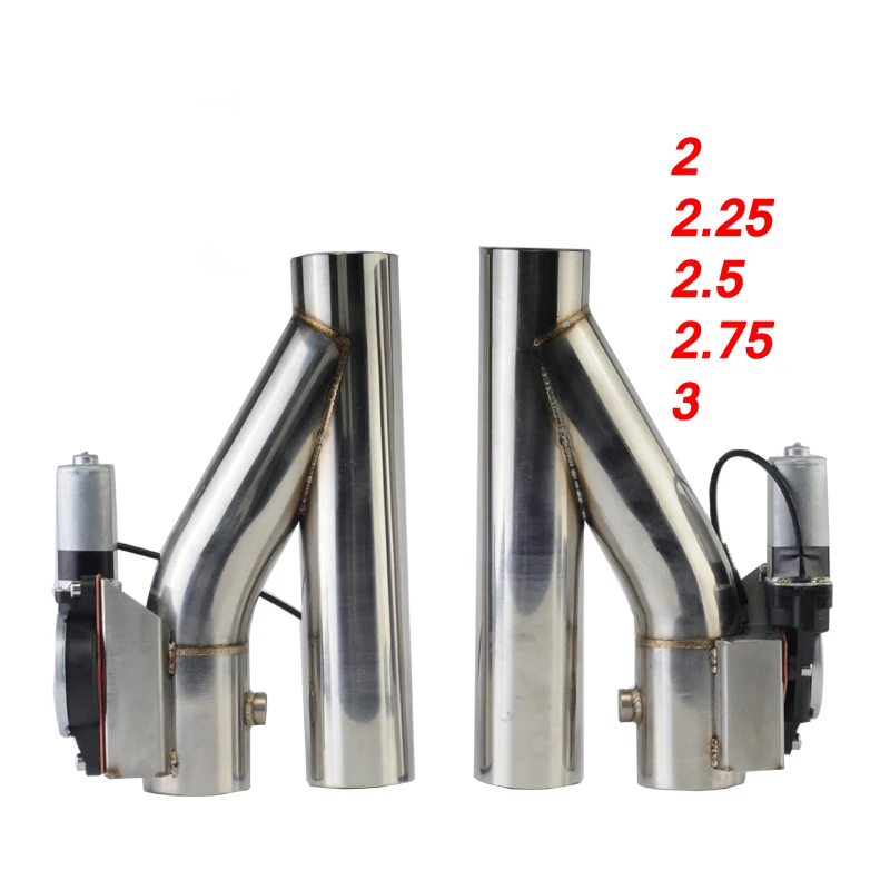

for Automotive Stainless Steel Y-tube Cutout 1 Drag 2 Electric Exhaust Cutout Descending Tube Exhaust Bypass