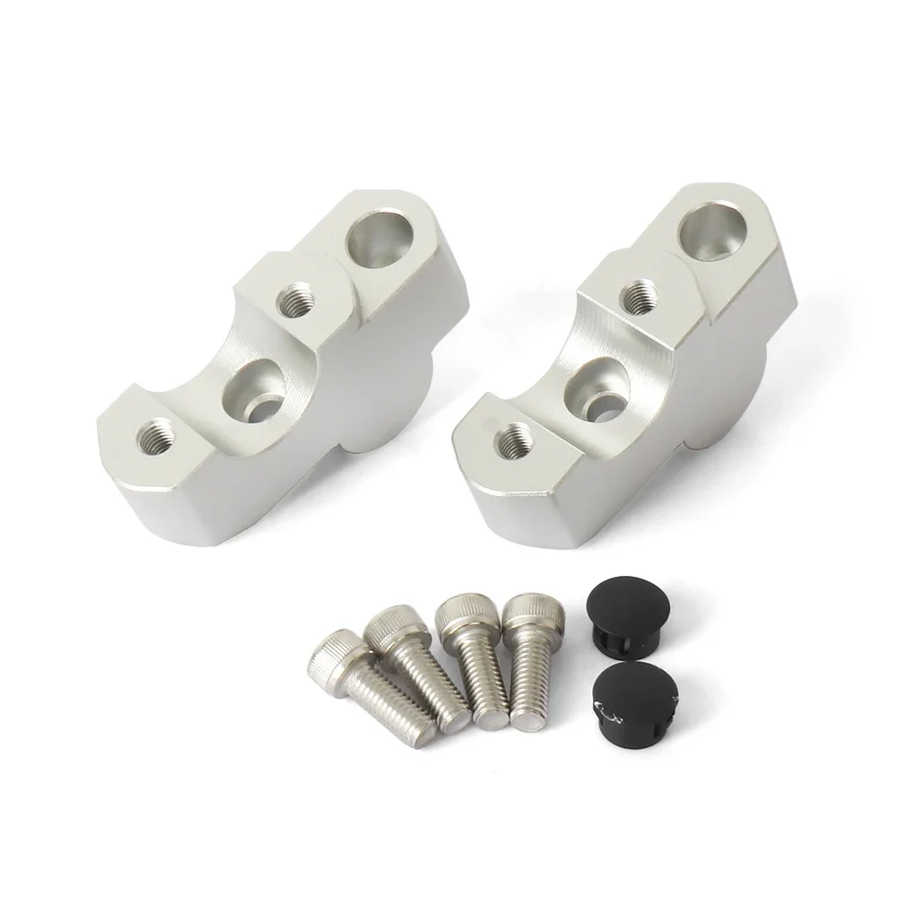 

Motorcycle Accessories CNC Handlebar Riser Clamp For Street Triple 765R 765RS Silver HandleBar Drag Extend Lift up 30mm Adapter