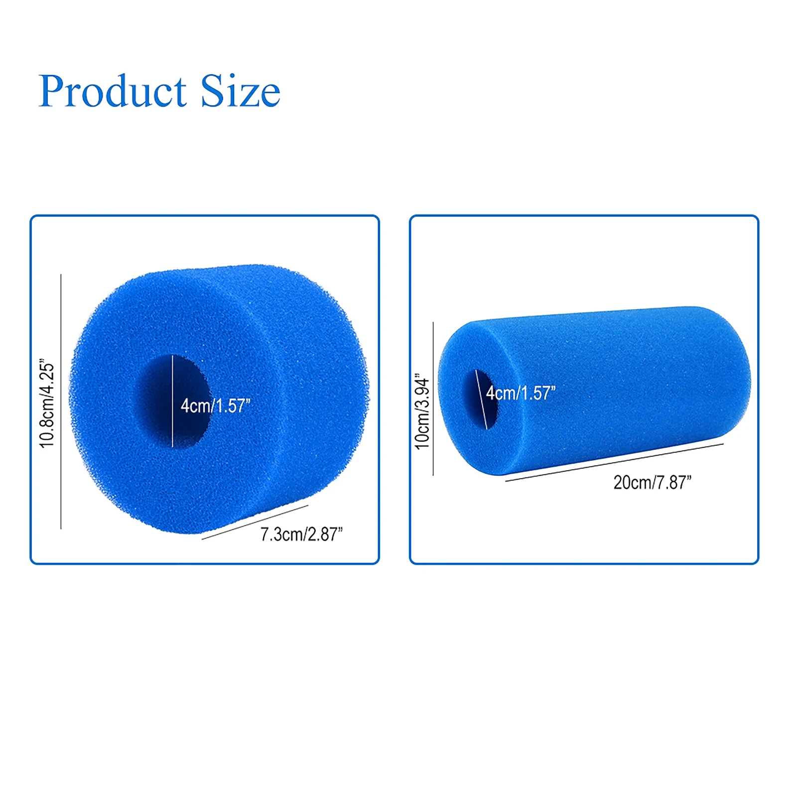 Swimming Pool Foam Filter Sponge Reusable Biofoam Cleaner Water Cartridge Intex Type Swimming Pool Accessories Piscina Piscine