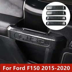 4Pcs ABS Carbon Fiber Interior Inner Door Handle Cover Trim For Ford F150 2015 2016 2017 2018 2019 2020