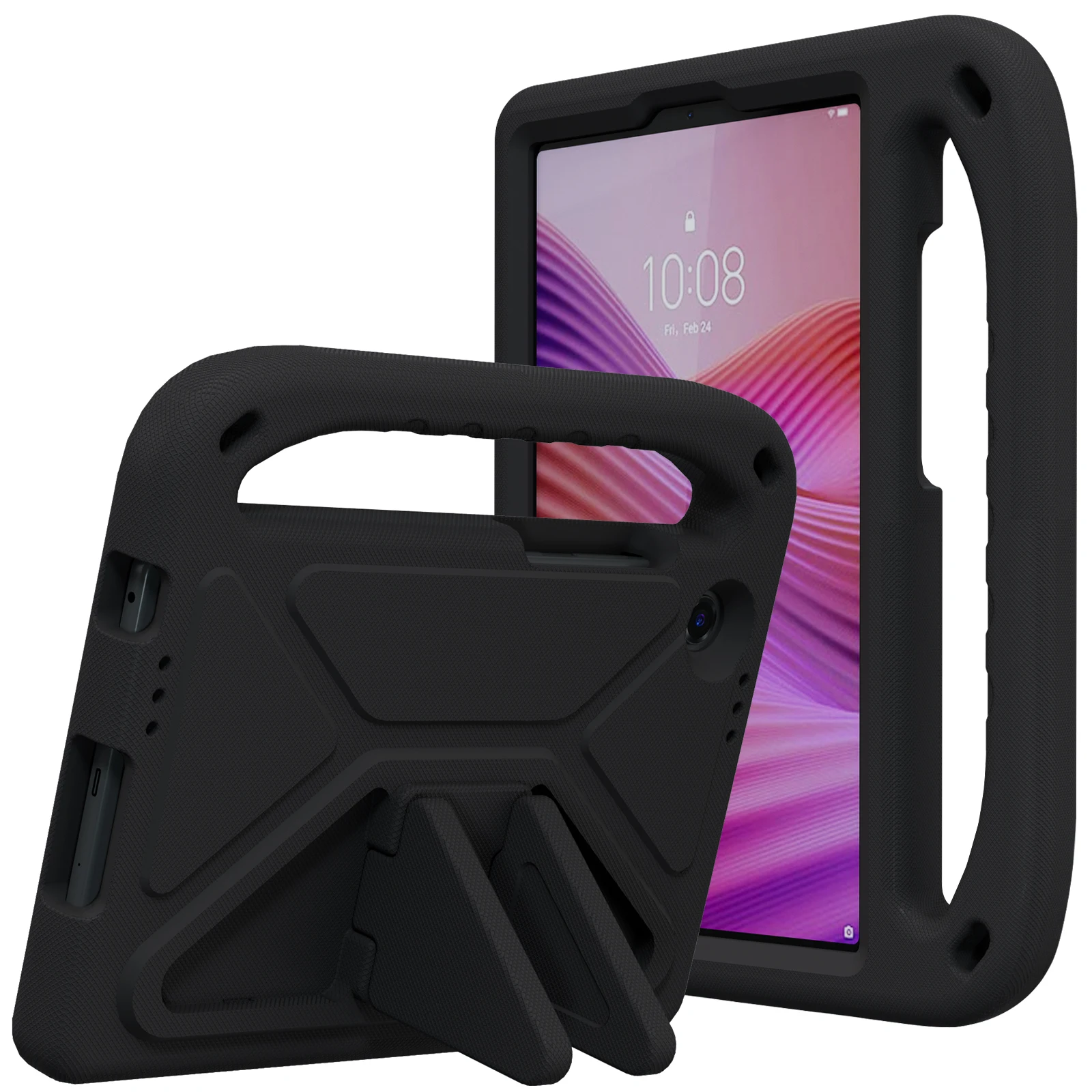 Kids Friendly EVA Case For Lenovo Tab One (K9) 2025 8.7 inch Model TB305FU Kickstand Cover With Portable Hand Holder Shockproof