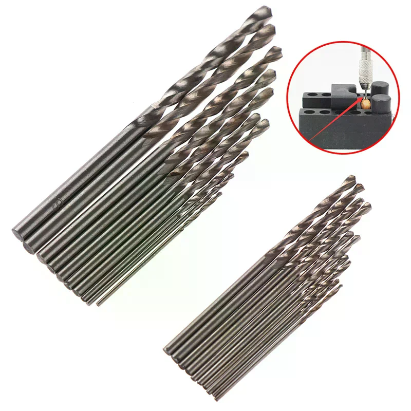 

10Pcs/Box Mini Drill HSS Bit 0.8mm-3.0mm Straight Shank PCB Twist Drill Bits Set