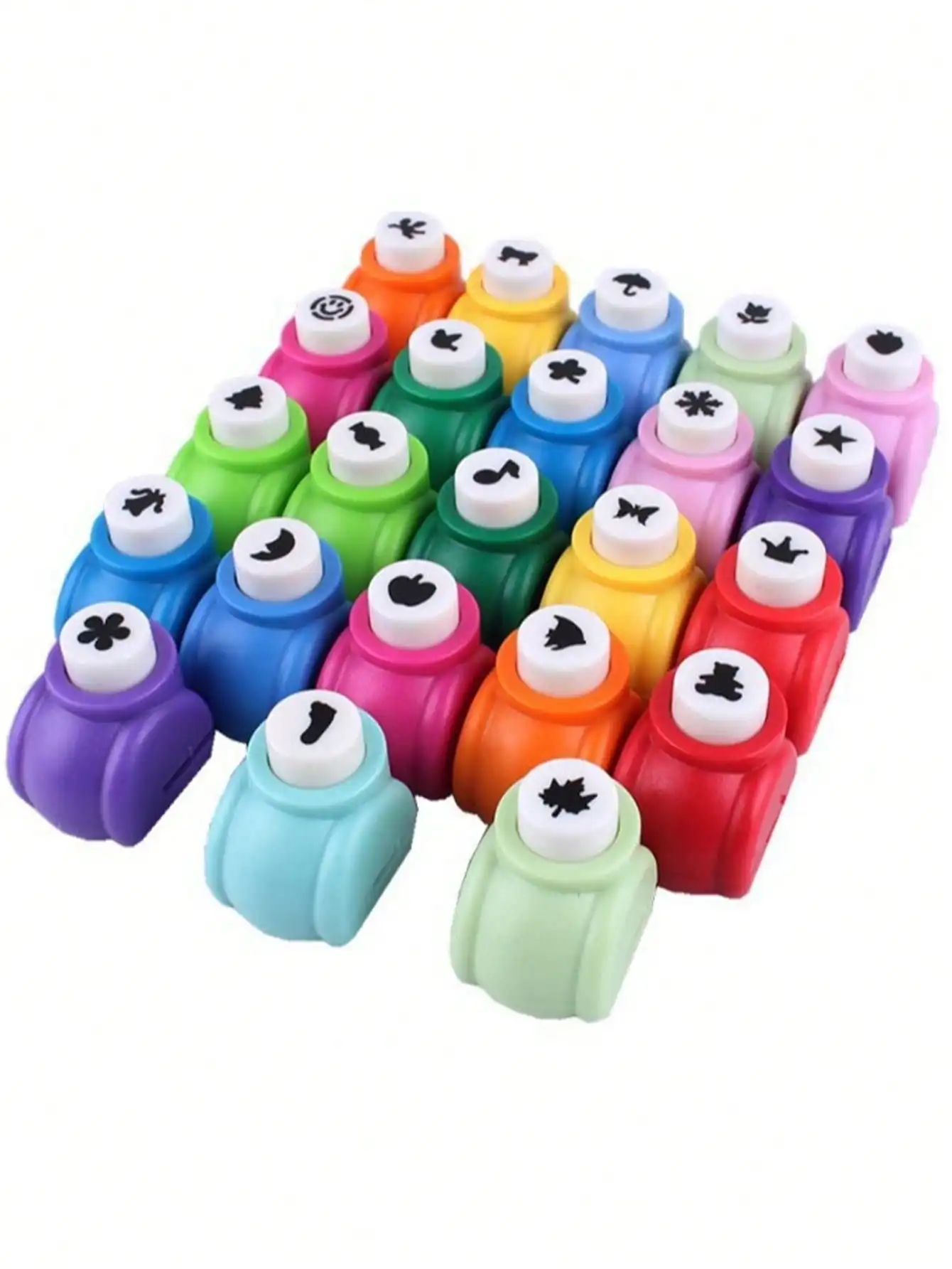 Mini Kreatywny Zestaw Wykrojników do Tłoczenia 6/12 szt. - Losowe Style - Mieszane Kolory, Przenośne Narzędzia do Cięcia i Tłoczenia Papieru - DIY Scrapbooking