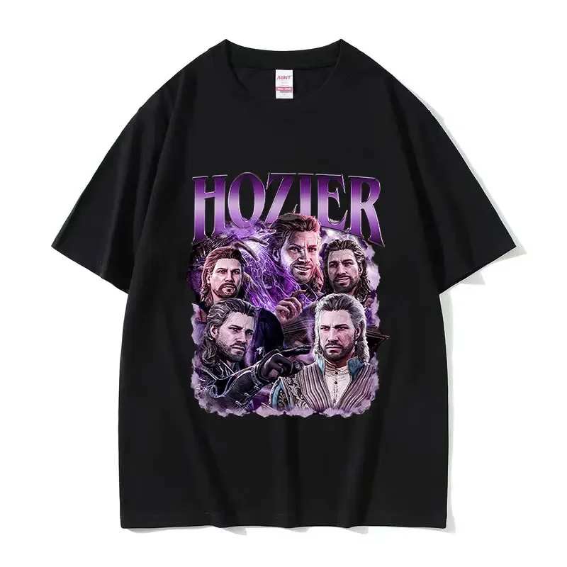 Camiseta de moda Harajuku Vintage para hombre Hozier Gale Baldurs Gate 3, ropa informal, Camiseta de algodón de tendencia, edición limitada