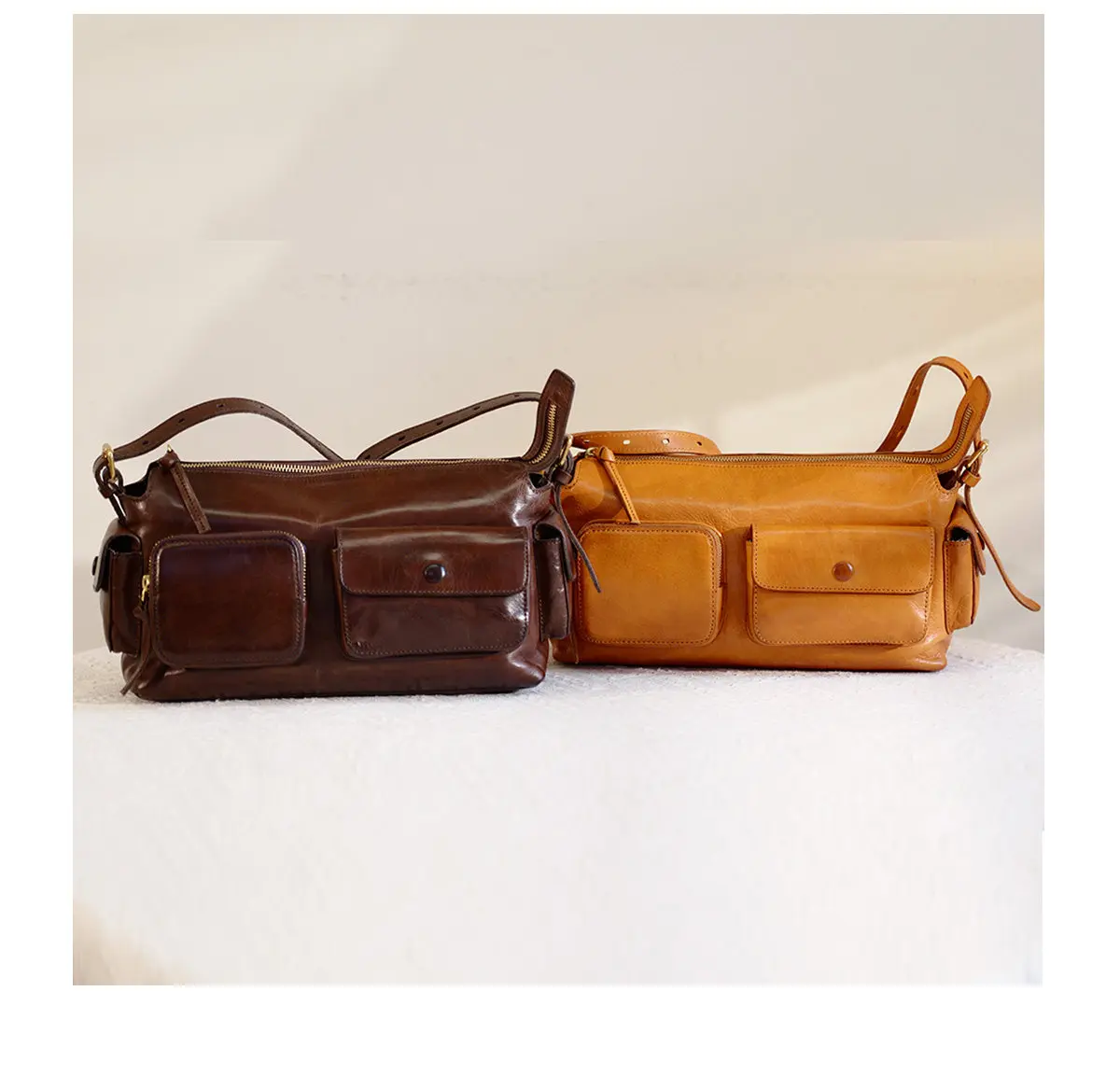 PNDME Outdoor-Pendler-Vintage-Luxus-Handtasche aus echtem Leder, Damen-Umhängetasche, lässige Designer-Umhängetasche aus Kuhleder – Detail 24