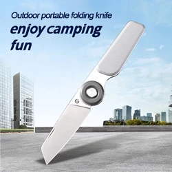 YingQu DP56 Folding Knife 5CR15MOV Stainless Steel Food Grade ABS Handle Outdoor Camping Pocketknives Fruit Cutting Hand Tools
