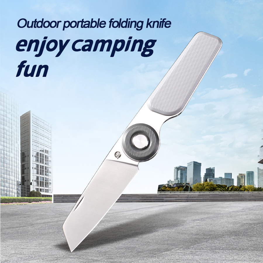  YingQu DP56 Folding Knife 5CR15MOV Stainless Steel Food Grade ABS Handle Outdoor Camping Pocketknives Fruit Cutting Hand Tools 