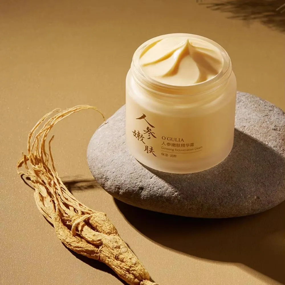 New 60g Ginseng Face Cream Brightening Firming Moisturizer Cream Radiant Skin Smooth Essence Cream Facial Skincare
