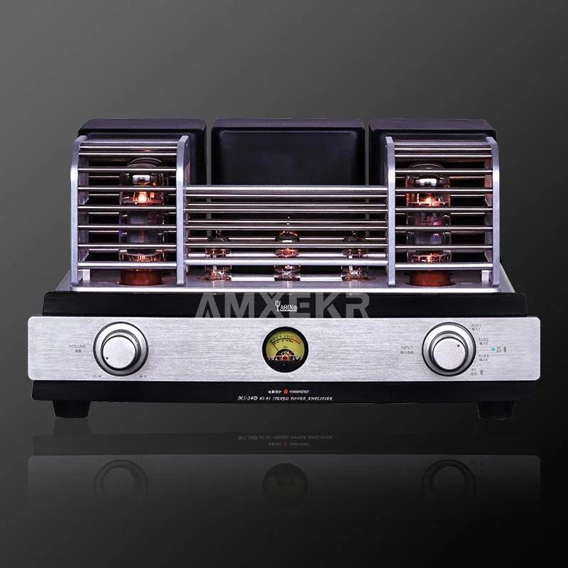 YAQIN MS-34D ламповый усилитель EL34 ламповый Bluetooth 32 Вт * 2 усилитель мощности Fever Hi-Fi высококачественный аудиоусилитель