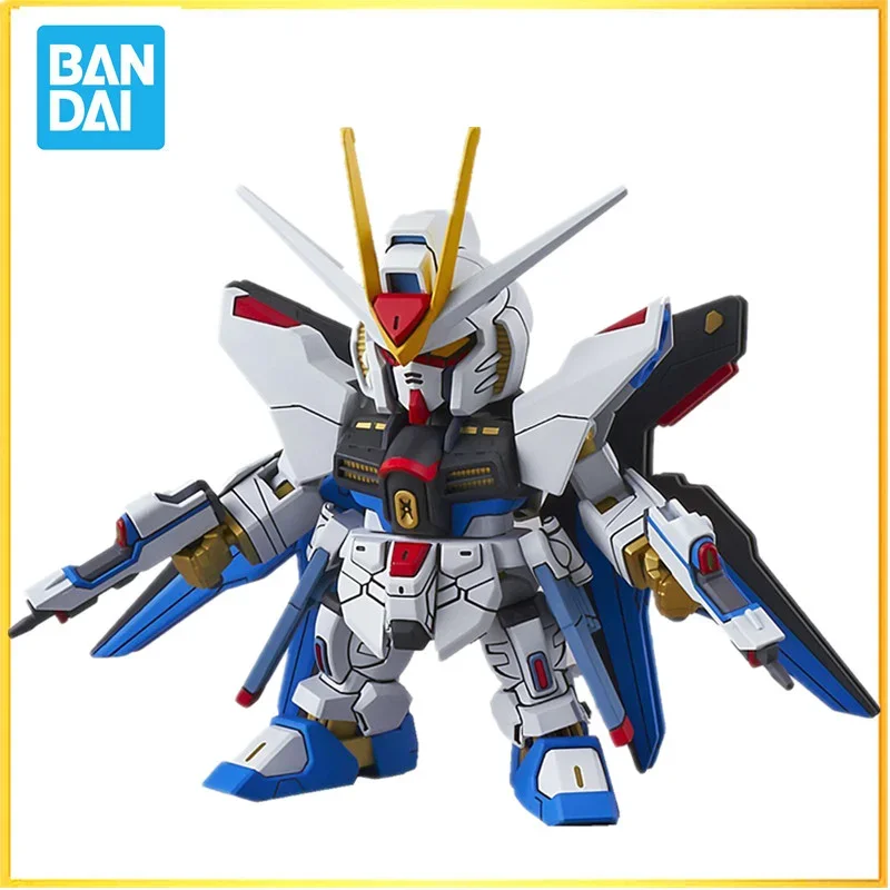 

In stock Bandai original Gundam Model Anime Figure SD BB ZGMF-X20A Strike Freedom Gundam Collection Gunpla Action Figure