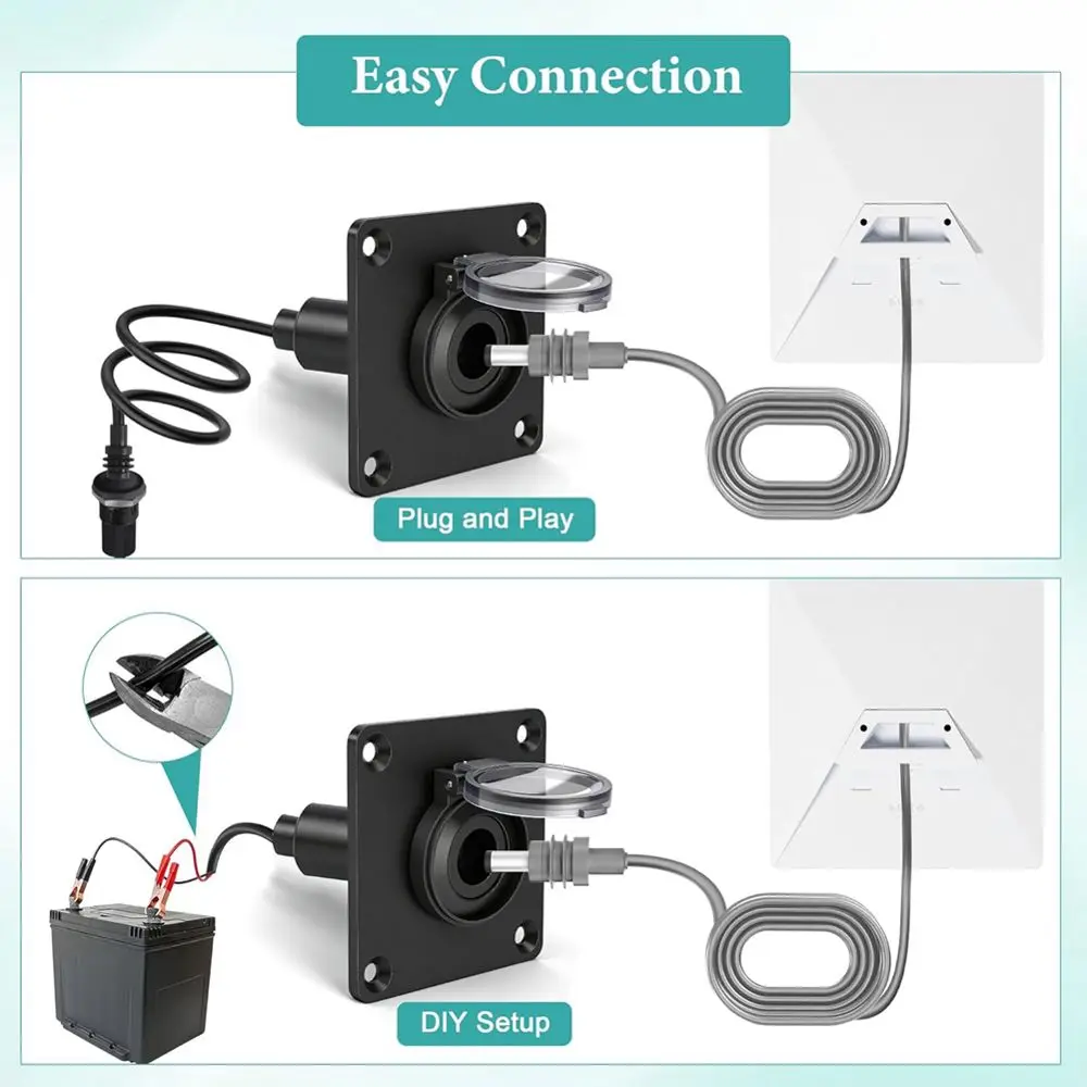 a16i-tomada-de-energia-a-prova-d'Agua-para-montagem-em-parede-com-conector-femea-mini-de-aluminio-dc-55x21-ideal-para-rvs