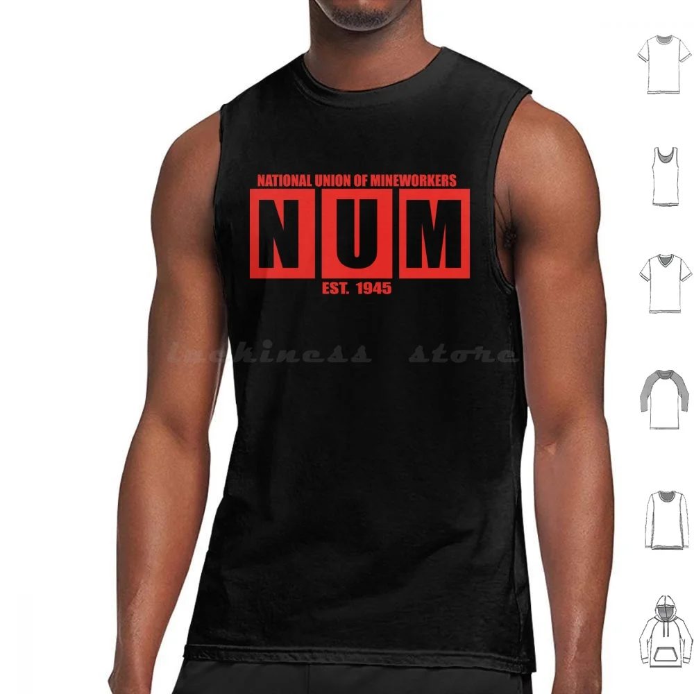 Camisetas sin mangas de la Unión Nacional de Mineworkers Num, algodón estampado, carbón socialista, no Dole Cole, No Dole Trade Union, ala izquierda