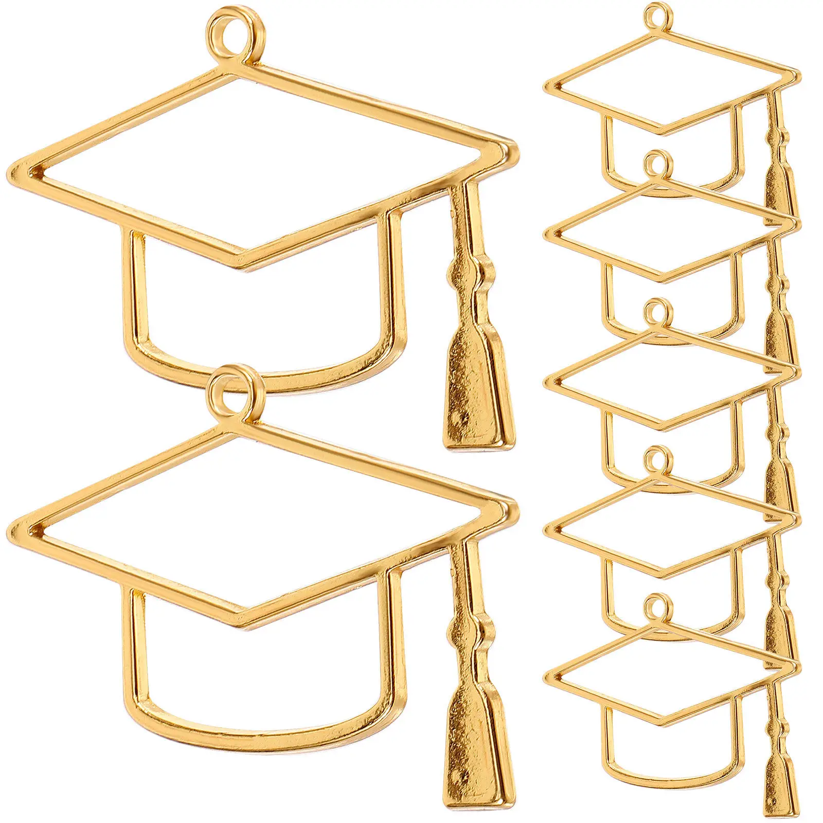 

10 шт. подвесок-шармов в виде выпускных шапочек из сплава для украшений, для изготовления ожерелий, браслетов, серег, брелоков, а также для декора выпускных мероприятий