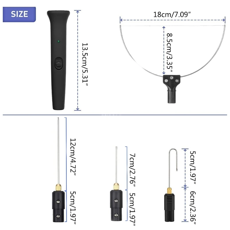 E5BE 18W Electric Foam Cutter Kit Foam Cutting Pen 150℃ Temperature  Cutter Styrofoam Cutting Tool Engraver Accessory