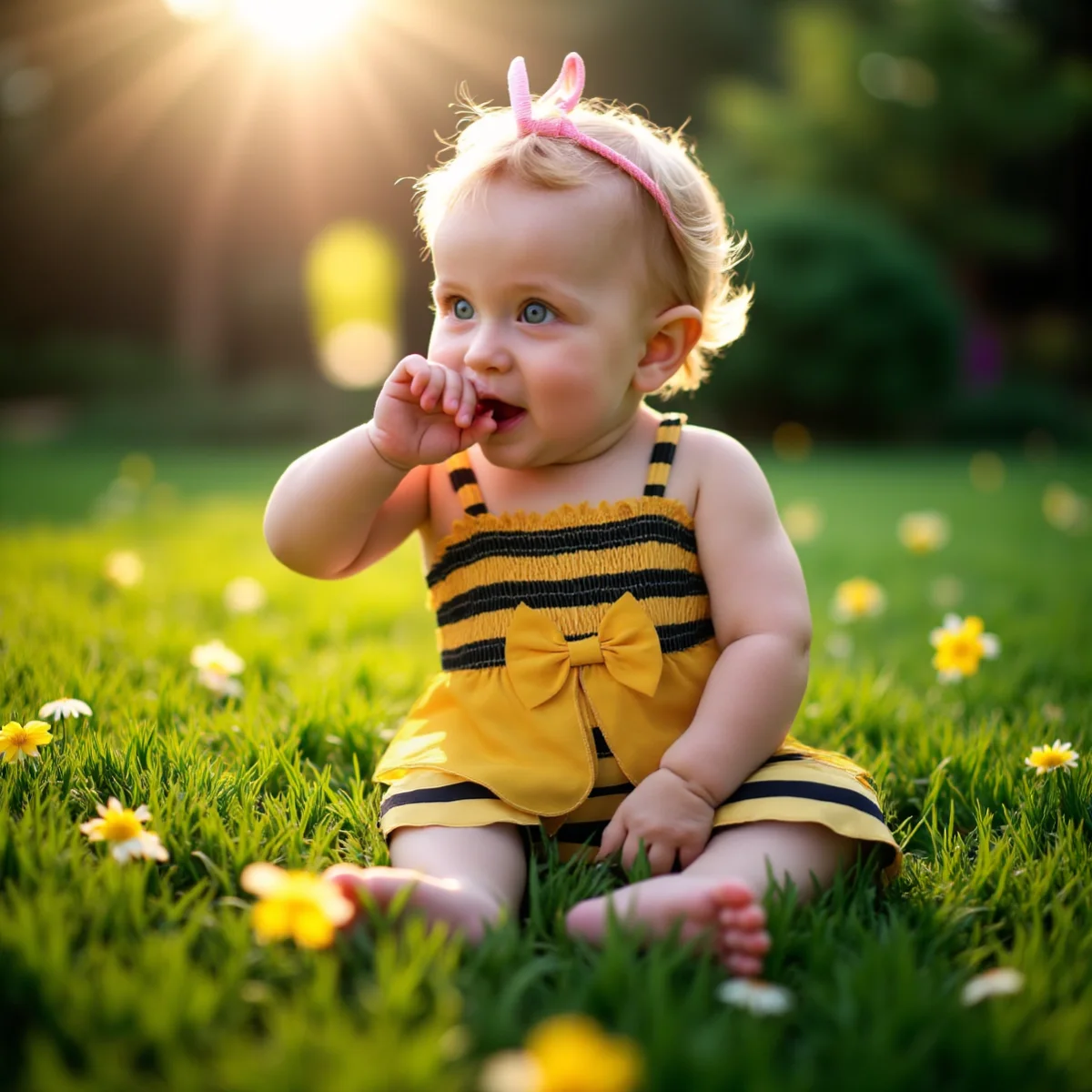 

Cosplay Bee Bodysuit for 1-18Months Newborn Baby Girl Cute Baby Onesie with Sun Hat Summer Leisure Set Toddler Jumpsuit