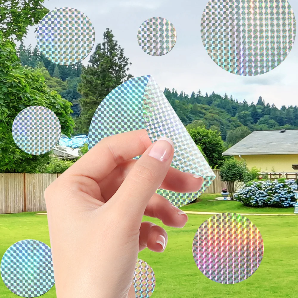20pcs Bird Repellent Tape Reflective Anti Bird Scare Eflective Stick Tape Pigeon