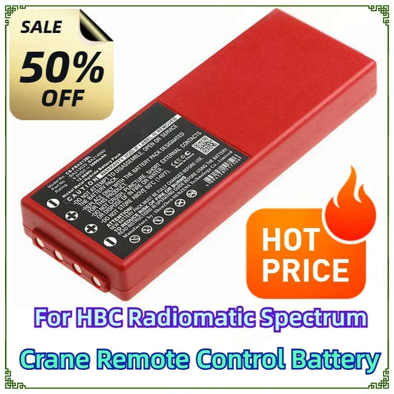 For HBC Radiomatic Spectrum 2 Spectrum 3 BA14061 FUB10A FUB78AA PM471560 BA210040 FUB10XL BA211060 Crane Remote Control Battery