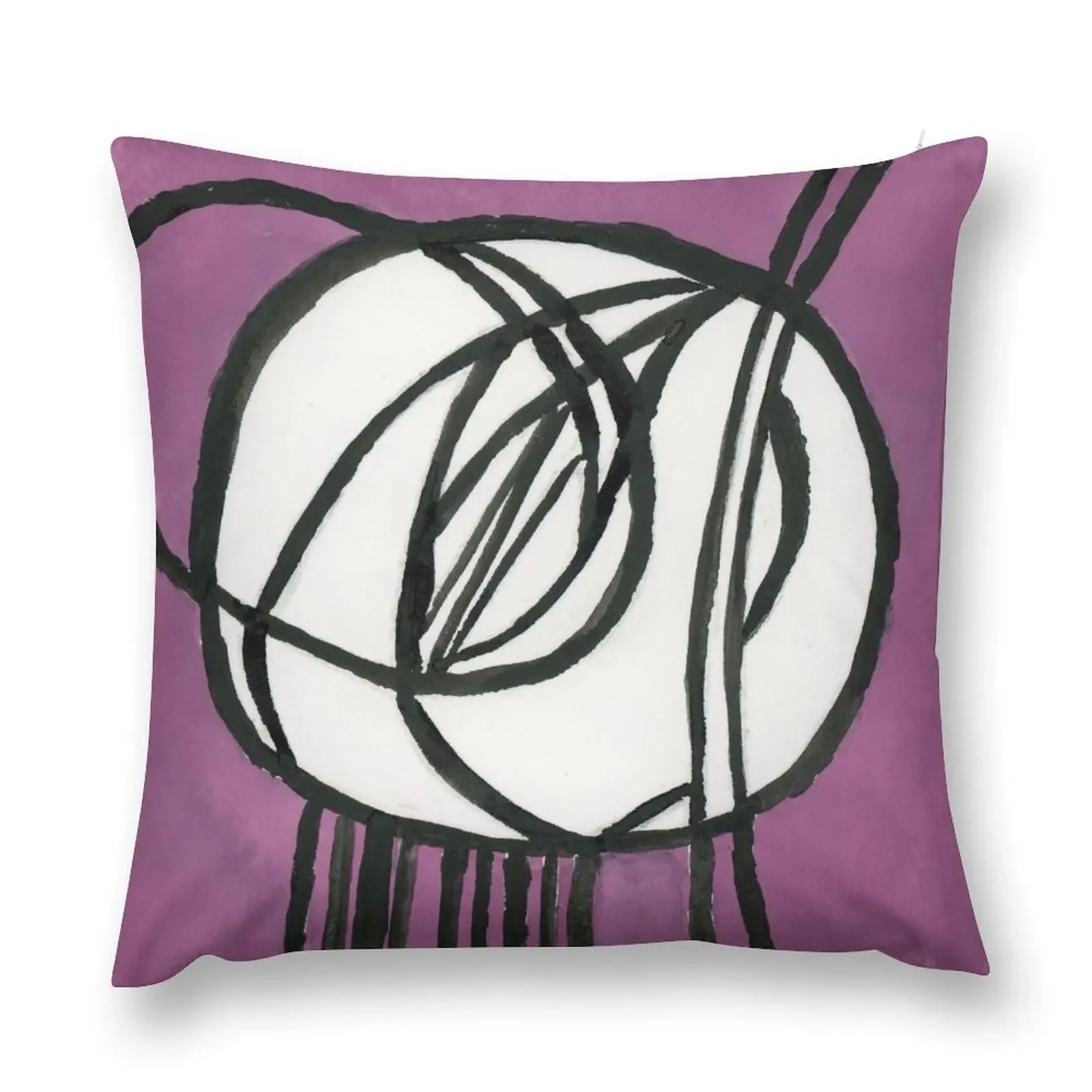 Rosebud Glass Panel by Charles Rennie Mackintosh - Watercolor Throw Pillow luxury sofa pillows christmas ornaments 2025 pillow