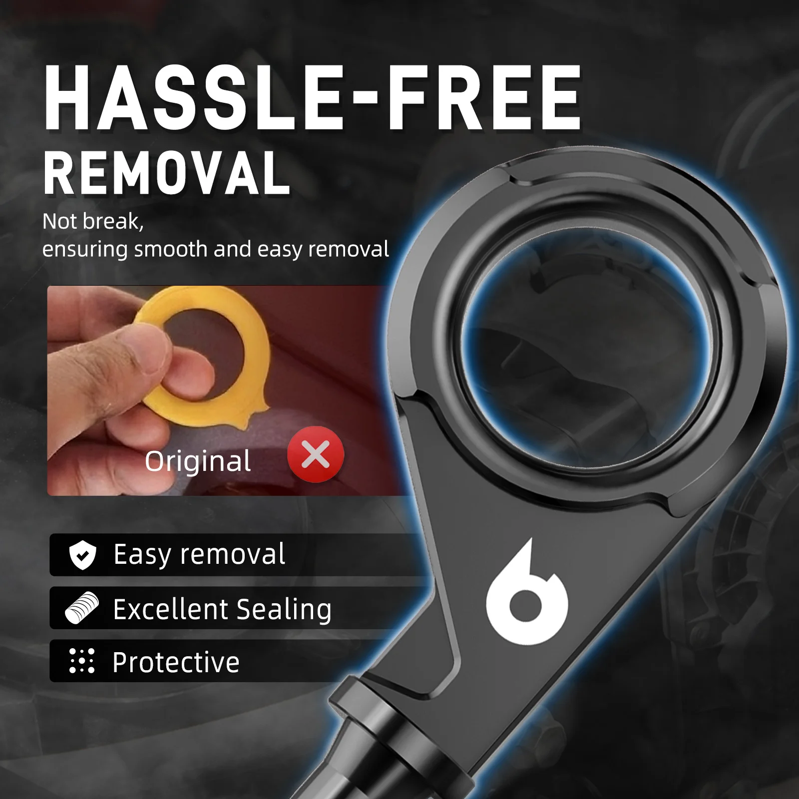 BEVINSEE EA211 Aluminum Oil Dipstick Handle for VW for Golf 7 8 for Passat B8 Tiguan Touran for Audi A3 A1, Replace 04E115611AC