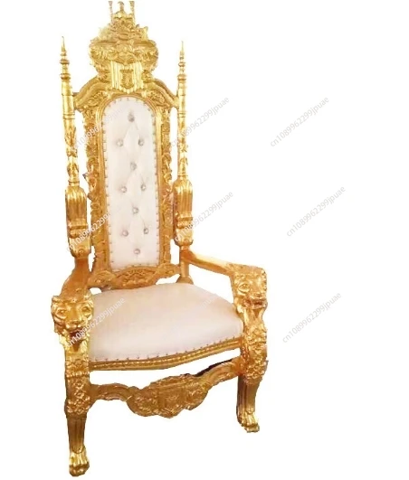 

Customized manufacturer wholesale European high back chair wedding king seat, hotel lobby king mermaid chair