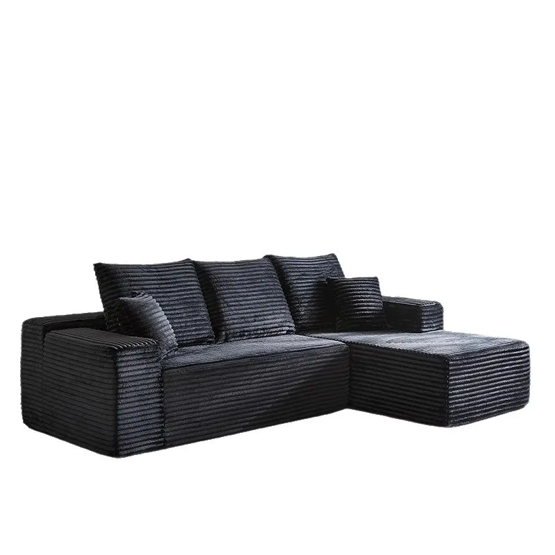 

Compression sofa, Italian minimalist installation free, living room home, corduroy, sofa combination