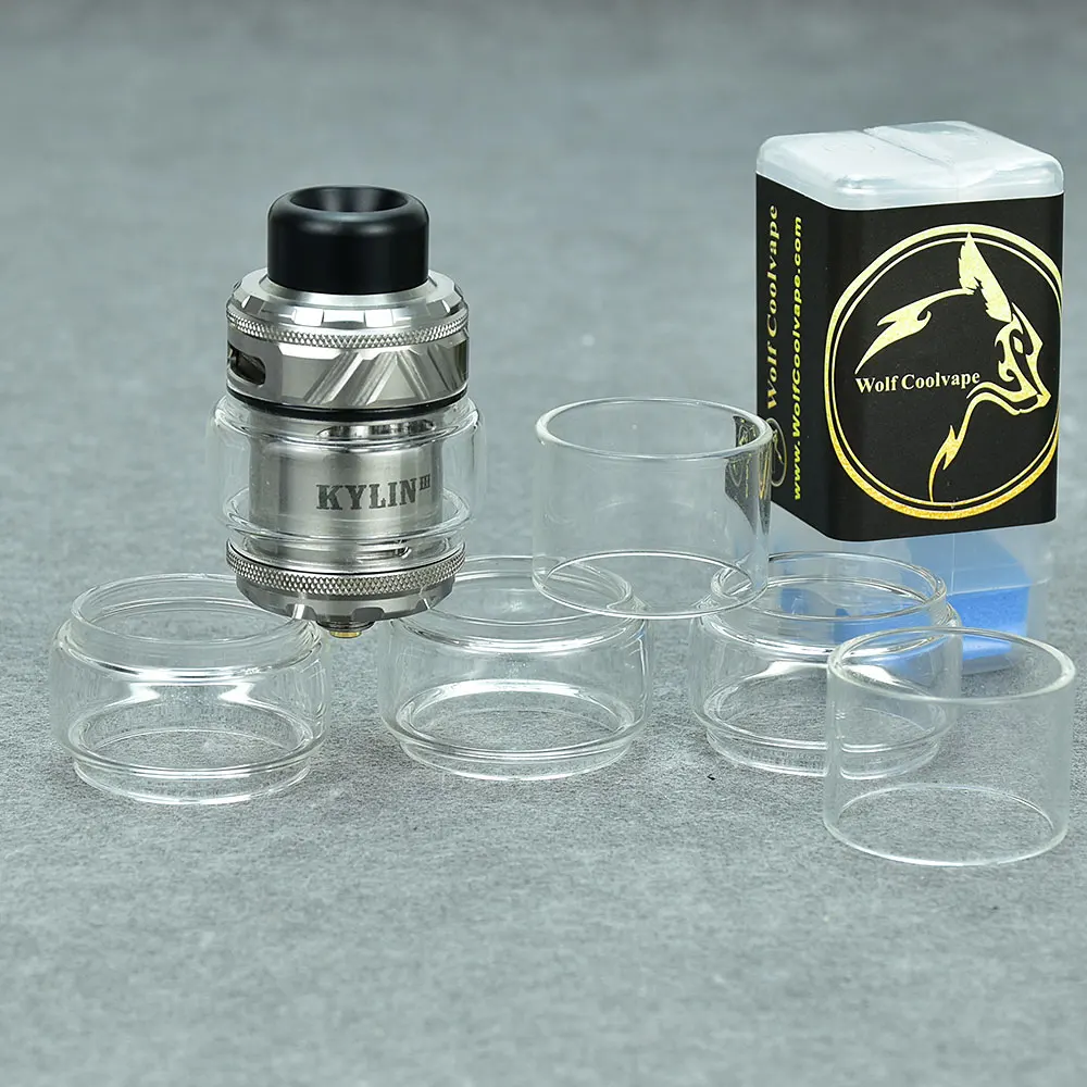 wolfcoolvape glass tube kylin v3 rta glass for kylin v3 rta