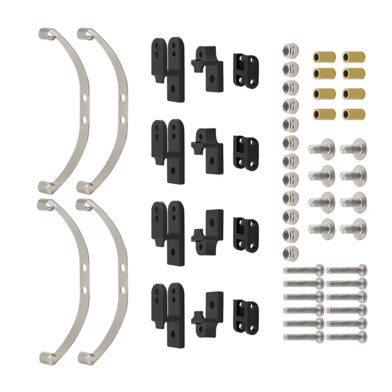 Eccellente-1 Set di accessori per sospensione con smorzamento a molla a balestra per parti di aggiornamento per auto RC 1/16 WPL B24 4WD