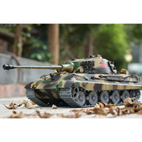 HENG LONG RC Tank 3888A King Tiger 1/16 7.0 Customized Metal Wheels Barrel Recoil Remote Control Panzer Toy TH17529-SMT4