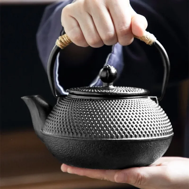 Cast Iron Teapot, Water Boiling Kettle, Healthy No Coating, Household Tea Making Pot, Teaware, Japanese Tetsubin, Iron Bottle