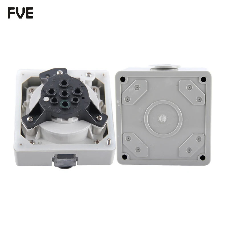 *20A three phase 4 round pin waterproof socket IP66 56SO420