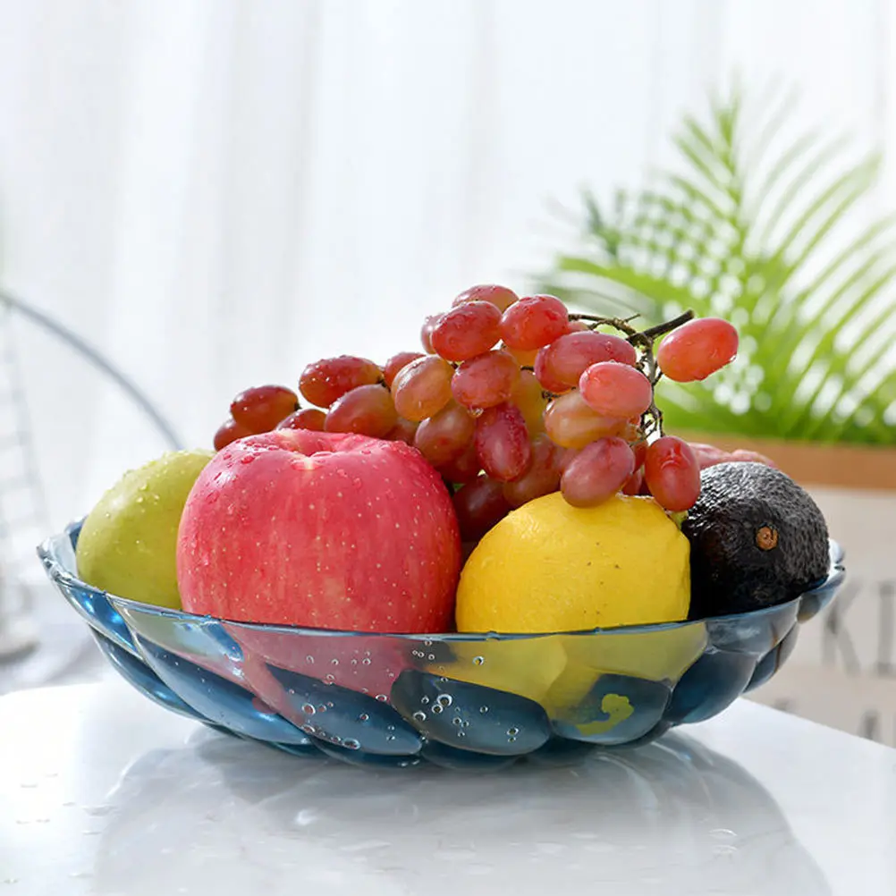 

1Pcs Fruit Tray Snack Serving Plate Desktop Fruit Bowl Petal Modeling Multipurpose Dessert Plate Snack Tray
