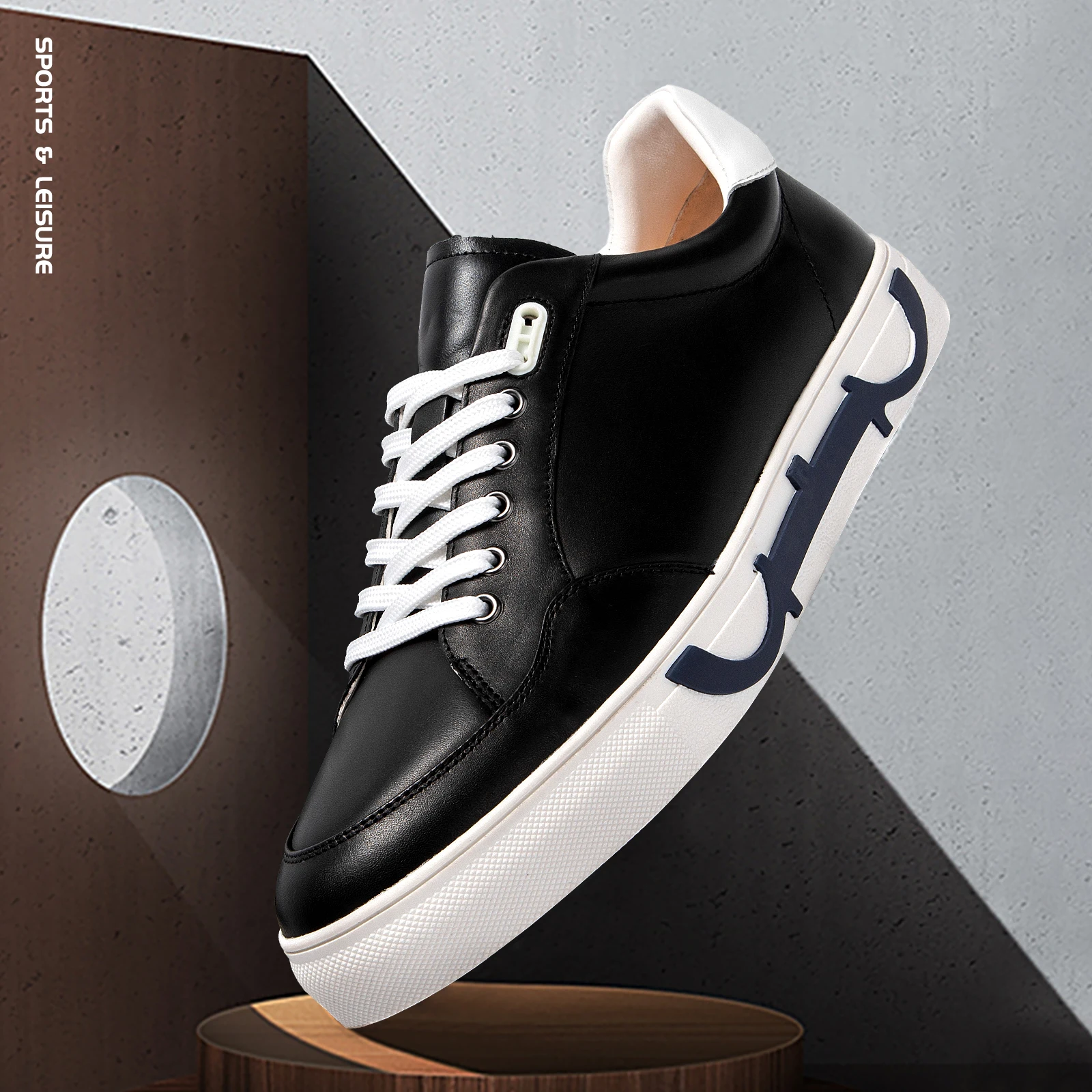 Classic Minimalist Design Versatile Men's Casual Shoes Solid Colour Scheme Lightweight and Comfortable
