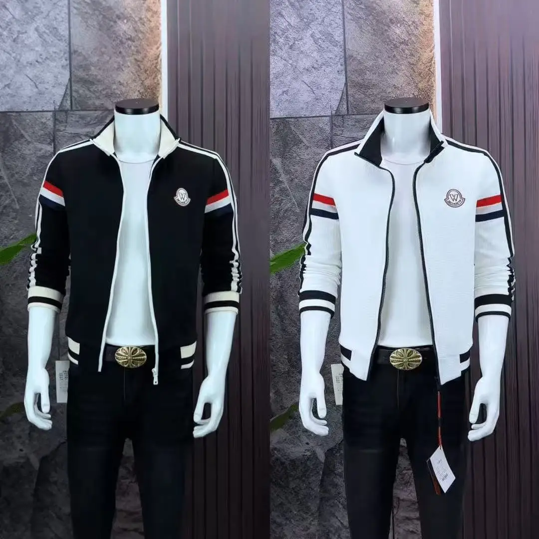 

2025 new trendy men's stand-up collar jacket fashionable high quality casual ruffian handsome light luxury Internet celebrity...