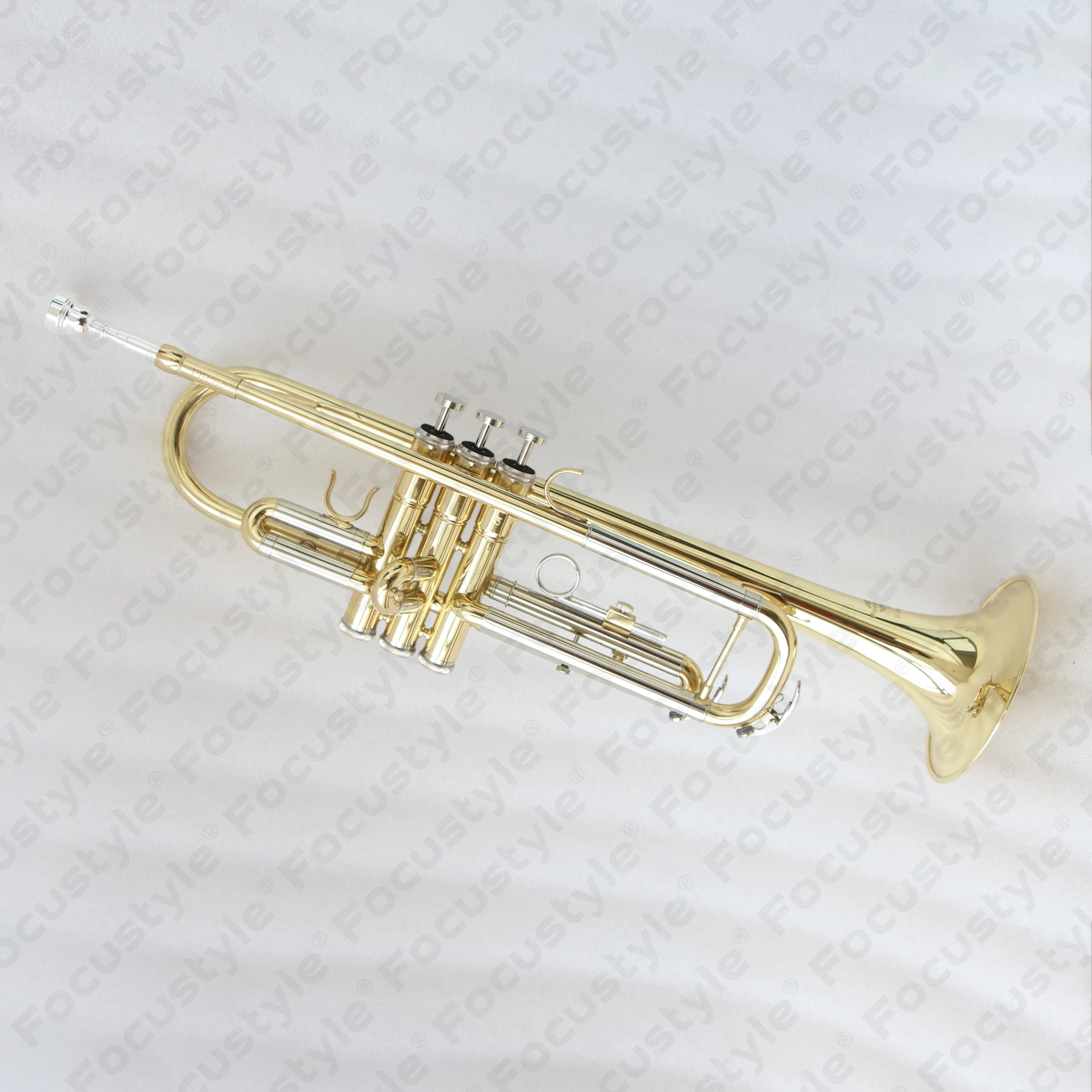 Wholesale Clear lacquer BB Tone Trumpet Professional Music Instrument FTR-250 With Case Wholesale Trumpet