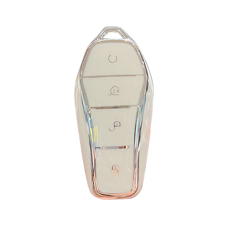 

TPU Key Case Key Chian for BYD Song Pro, Yuan, Qin, Song Plus, Han EV, Tang DMI, Destroyer 05, Dolphin - Durable Car Key Cover
