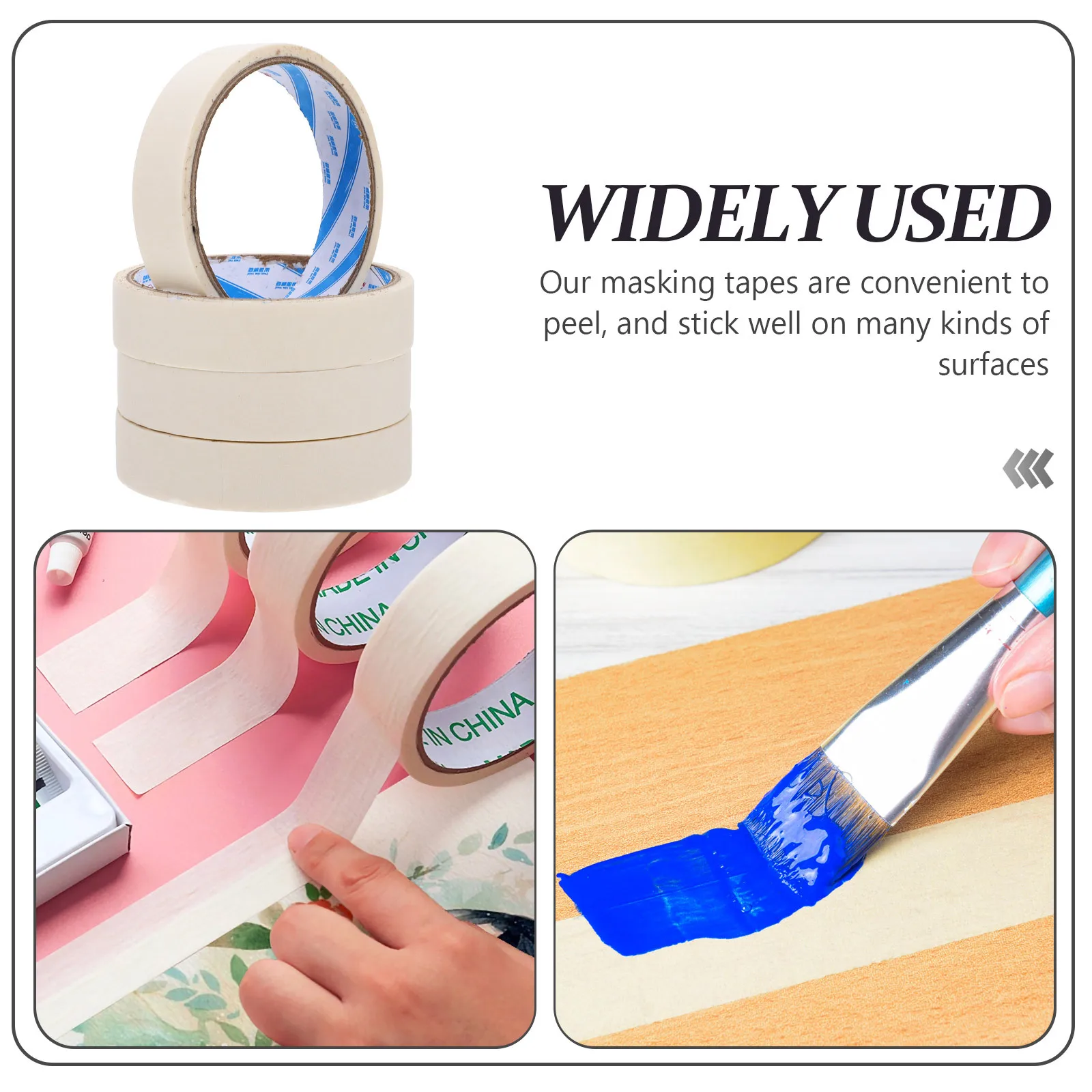 10 قطعة أشرطة ذاتية اللصق أشرطة إخفاء متعددة الوظائف للقرطاسية المدرسية DIY بها بنفسك مشاريع فنية القرطاسية المدرسية