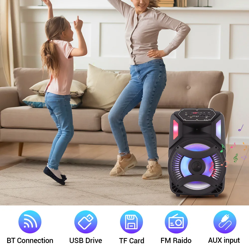 Loud Portable Bluetooth Party Speaker 12\