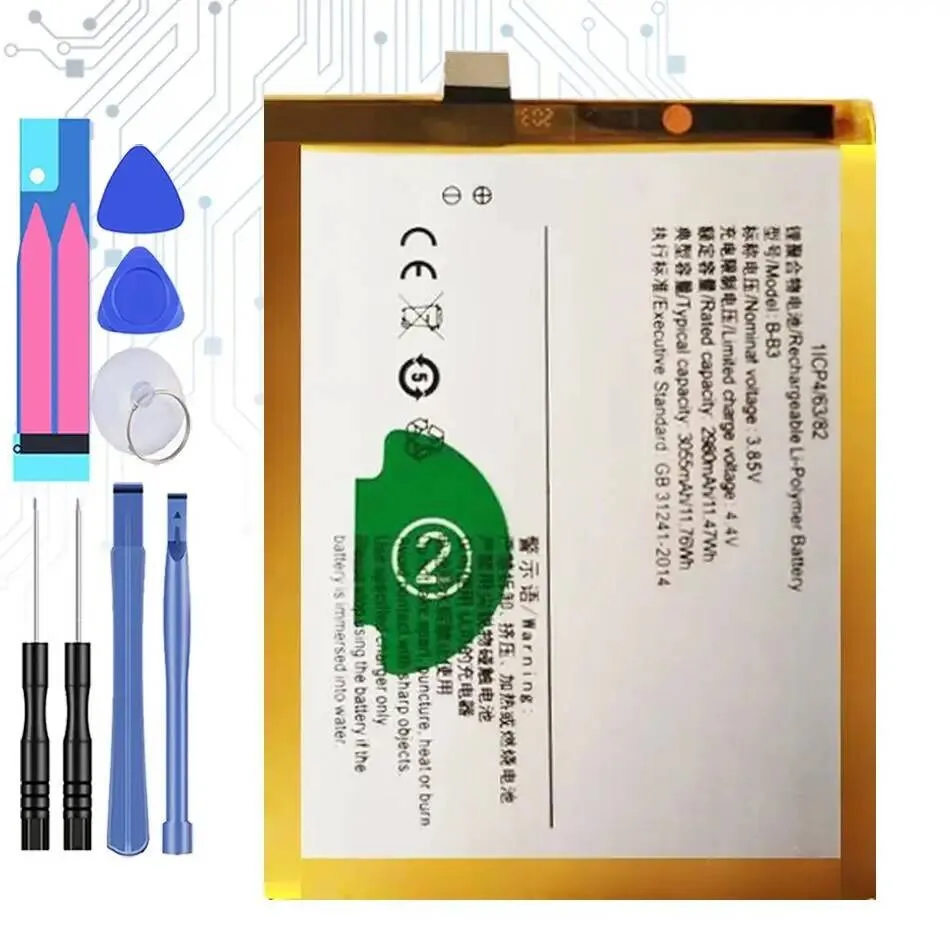 

3055 мАч B-B3 для Vivo X9 X9L безопасный аккумулятор мобильного телефона долговечный